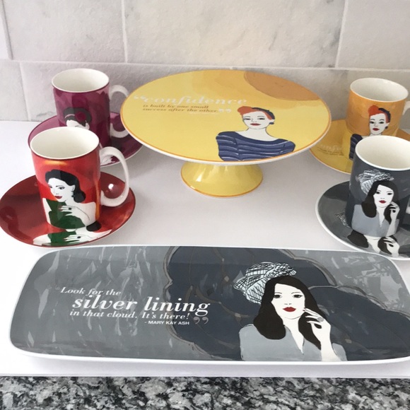 Rare | Mary Kay Ash 10 Piece Hostess Set 12 Oz - Picture 3 of 17